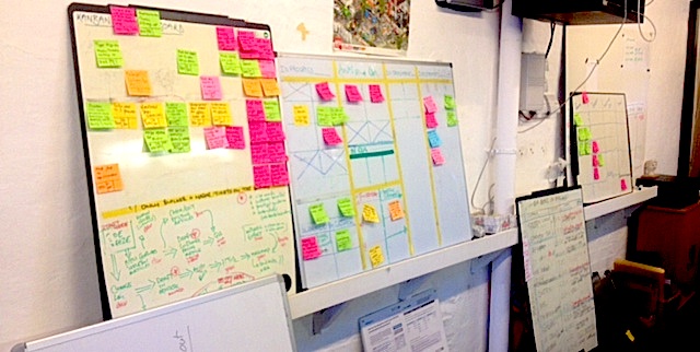 A photo of kanban boards
