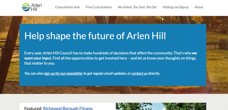 'Arlen Hill' Citizen Space front page